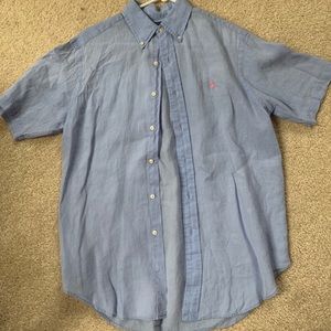 Men’s POLO short sleeved shirts- linen